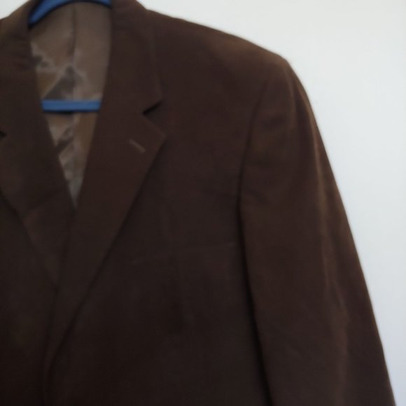 Andrew Fezza Mens Brown Blazer Sport Jacket Baxter Suede 46L - Picture 4 of 14